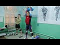 Гиревой спорт. Сборы спортсменов. Толчок 28кг.