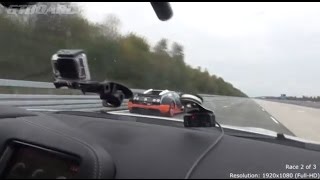 RACE Nissan GTR Alpha 12 vs Bugatti Veyron Vitesse 1200 HP Highspeed Oval by SKRUVAT.se