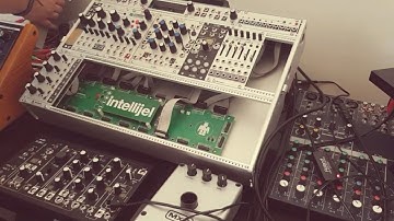 Installing Intellijel modules in modular synthesizer .