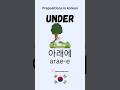 Korean preposition words that will help you speak fluently!#explorepage#coreano#coréen#korean#viral