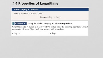 4.4 Eigenschappen van logaritmen