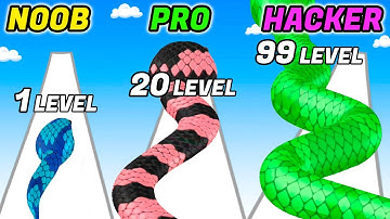 Snake Run Race - NOOB vs PRO vs HACKER