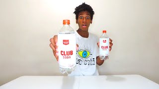 2 Liter Club Soda Chug Quiet Burps