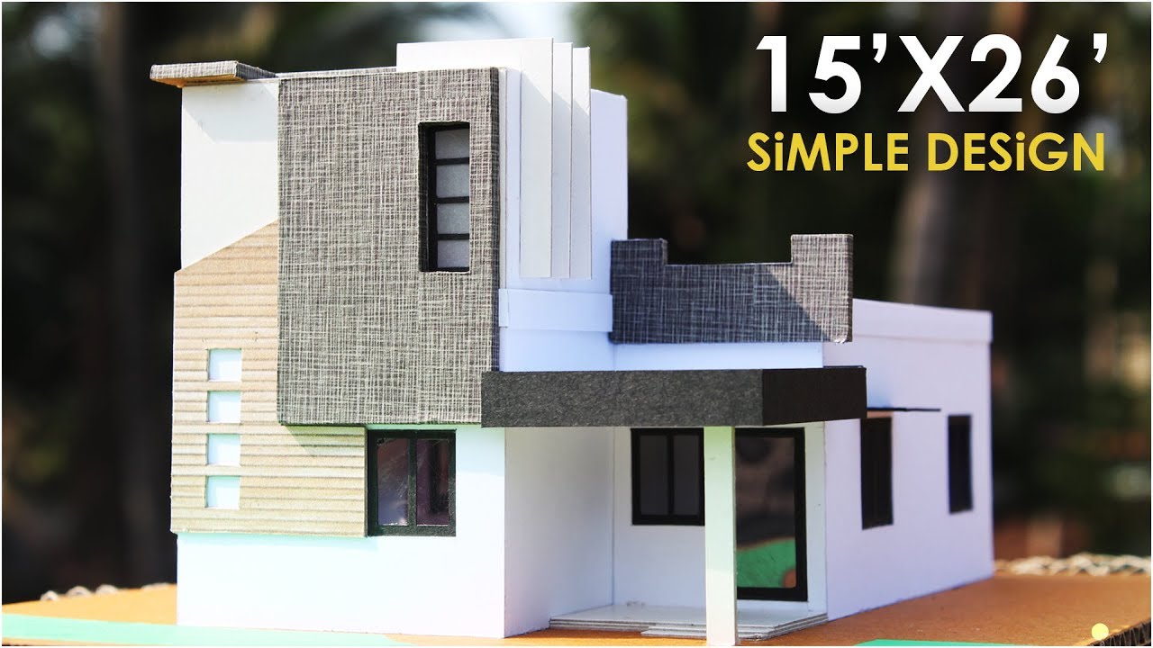 15x26 Simple Residential Building 1bhk North Side Facing Youtube