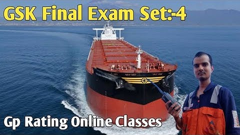 GSK Final Exam Set:-4//Gp Rating Online Classes 🛳️⚓🧭