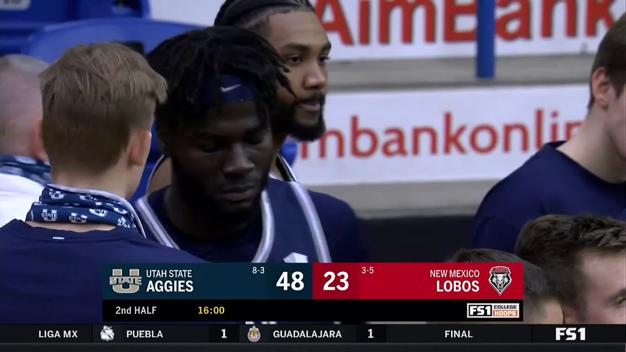 NCAAB 2021 Utah State at New Mexico 2nd Half YouTube