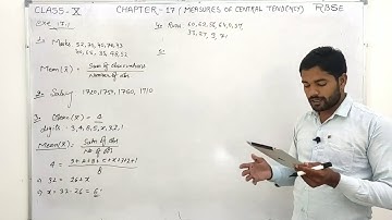 class10|RBSE|chapter 17|Measurement of central tendency|Statistics|exercise 17.1|solutions and hints