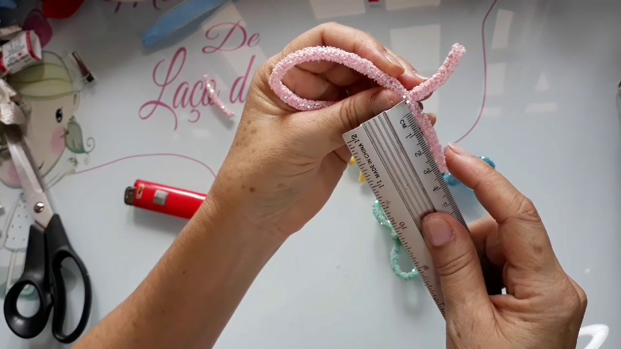 Laço De tubo de Strass na presilha  - DIY  - PAP  - Idéias para você lucrar muito