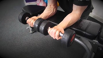 Palms-Up Dumbbell Wrist Curl Over a Bench