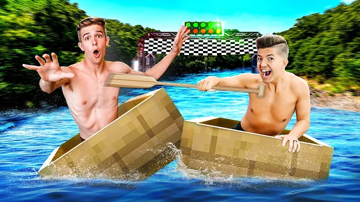Racing 10 Miles in a Minecraft Boat!