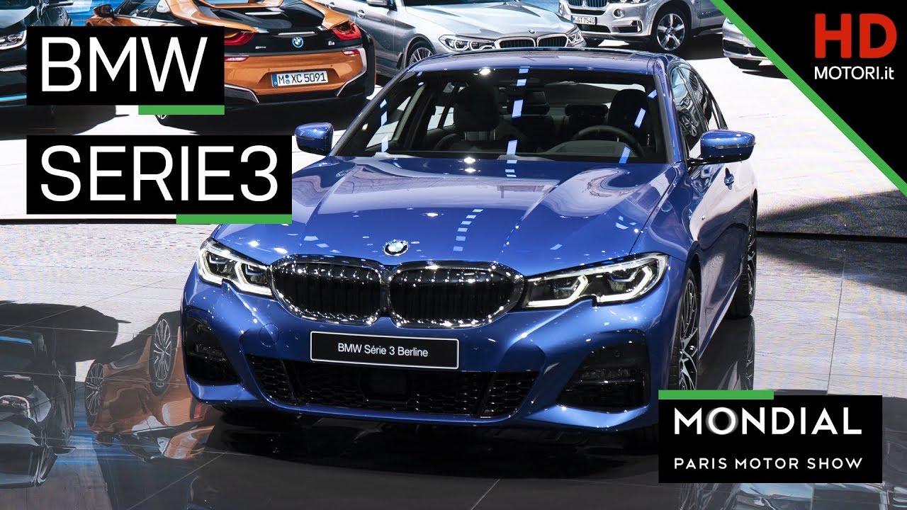 BMW SERIE 3 (2019): la nuova berlina a Parigi è anche IBRIDA 