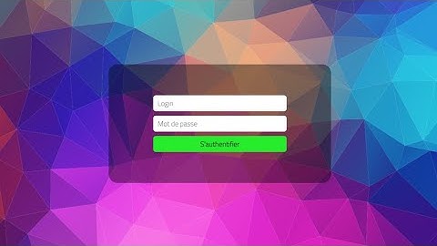 Astuce #10: Formulaire avec un arrière-plan animé en CSS