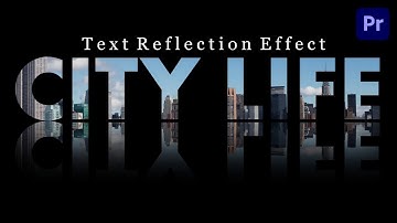 Text Reflection Effect In Adobe Premiere Pro #premierepro #adobepremierepro #textanimation