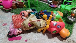 Barbie doll all day routine in Indian Village/Radha ki kahani part-87/Barbie doll Bedtime story#doll