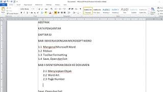 TIK KELAS 4, Tema : "Membuat Daftar Isi di Ms. Word" (Selasa, 06 April 2021) screenshot 4