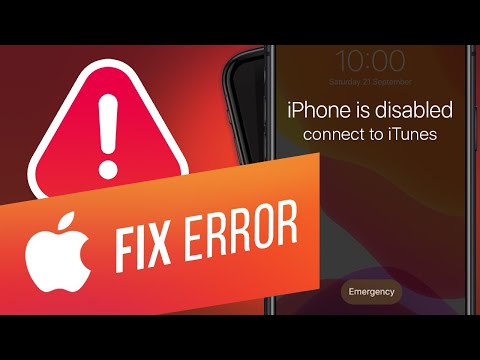 iPhone is Disabled? How to Fix with Connecting to iTunes | How to Unlock a Disabled iPhone Using PC hqdefault