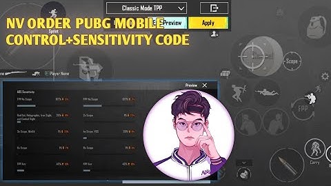 NV ORDER 2.6 Sensitivity Code/ NV ORDER Control Code | PUBG MOBILE/ BGMI | VizPlayz