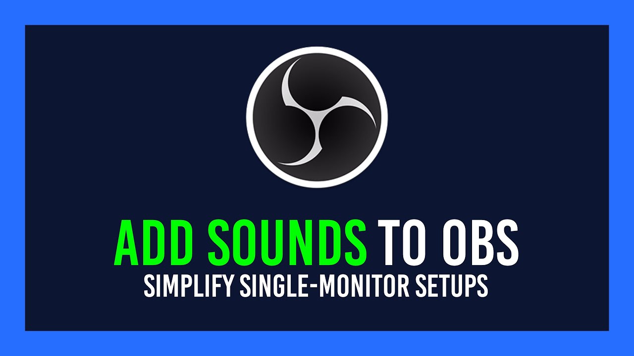 OBS: Get sounds for Recording, Streaming + MORE | BEST Single-screen experience thumbnail