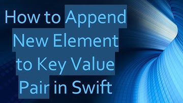 How to Append New Element to Key Value Pair in Swift
