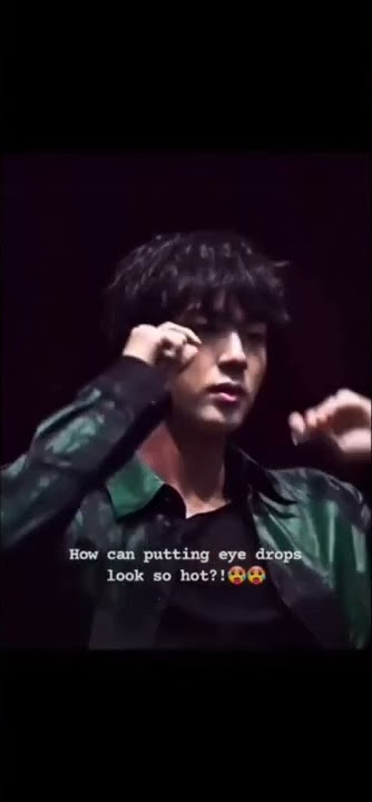 how can putting eyedrop looks hot🥵🥵#bts #shorts #jin