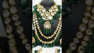 Bridal Kundan Jewellery set #etsy #indianjewelry #necklaces #necklaceset #bridal #bridaljewellery