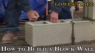 How to Build a Block Wall Lay the Blocks
