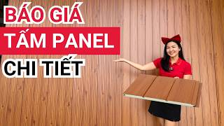 Tấm panel bao nhiêu tiền 1m2? Báo giá vách panel ngoài trời tôn xốp chuyên làm nhà kho, nhà tiền chế