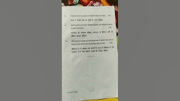 Currency Banking & Exchange Question paper B. com 1year NEP 1 Semester  2021 Lucknow University