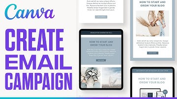 How To Make a Free Email Campaign In Canva - Quick and Easy!