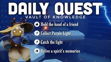 Daily Quest in Vault of Knowledge | sky children of the light | Noob Mode