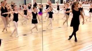 Reverence for the first time as real ballet students with a real ballerina, our very own Angela Rice