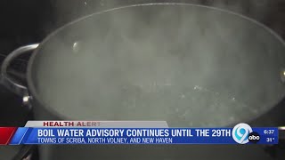 Scriba boil water advisory continues until the 29