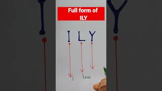 Famous Full form of ILY #shorts #fullform #ily Wealth