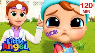 Oh No! Baby's First Boo Boo  Bingo and Baby John | Little Angel  Nursery Rhymes and Kids Songs