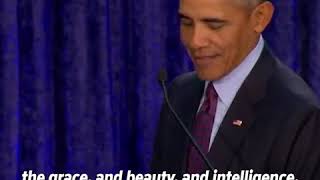 Watch Barack Obama praising Michelle Obama's portrait | ABC News