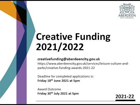 Application for Creative funding 2021-22