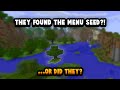 Minecraft's Original Title Screen Seed Has Been Found, But...