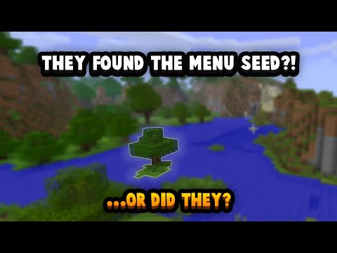 Minecraft S Original Title Screen Seed Has Been Found But Youtube