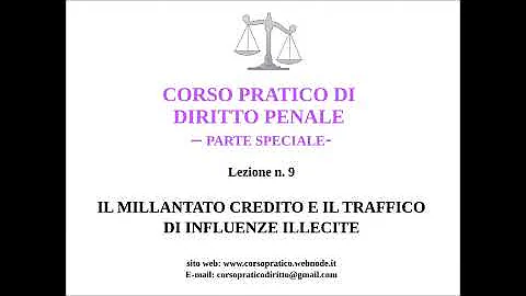 Che cos'è il millantato credito?
