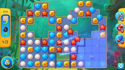 Fishdom 1179 Level - NO BooSTERS