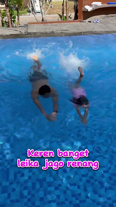 LEIKA SWIMMING RACE WITH HER FATHER, THE WINNER IS…. #leika #viral #shorts