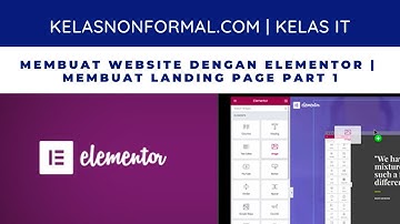 Membuat Landing Page dengan Elementor Part 1