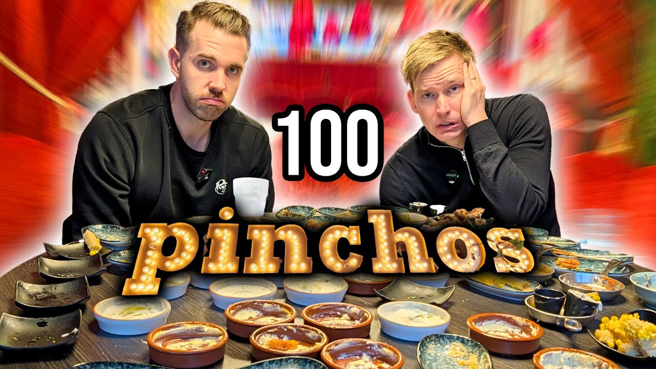 VI BESTÄLLER 100 RÄTTER PÅ PINCHOS! (2025)
