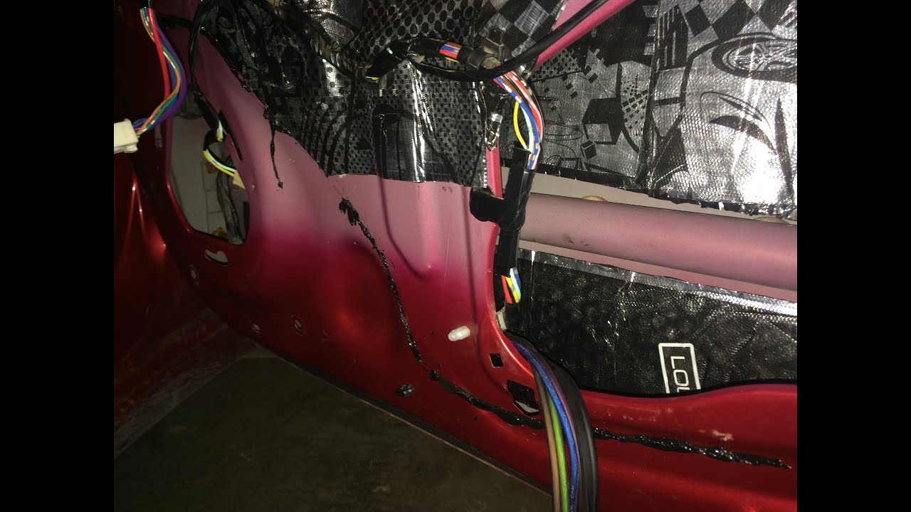 #АВТОЗВУК LANCER X - ПРОТЯЖКА АКУСТИЧЕСКОЙ ПРОВОДКИ В ДВЕРИ