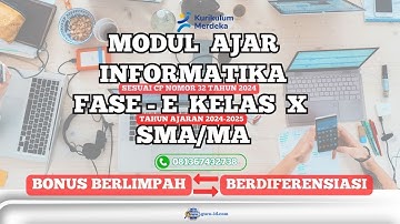 modul ajar informatika kelas X edisi revisi sesuai cp 2024