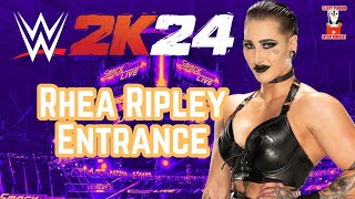 WWE2K24 Rhea Ripley Entrance