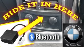 BMW e60/e61 Bluetooth Audio without removing head unit for £20