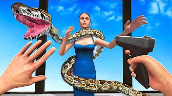 NEW Snake Eats Ragdolls - Newton's Playground VR (Update)