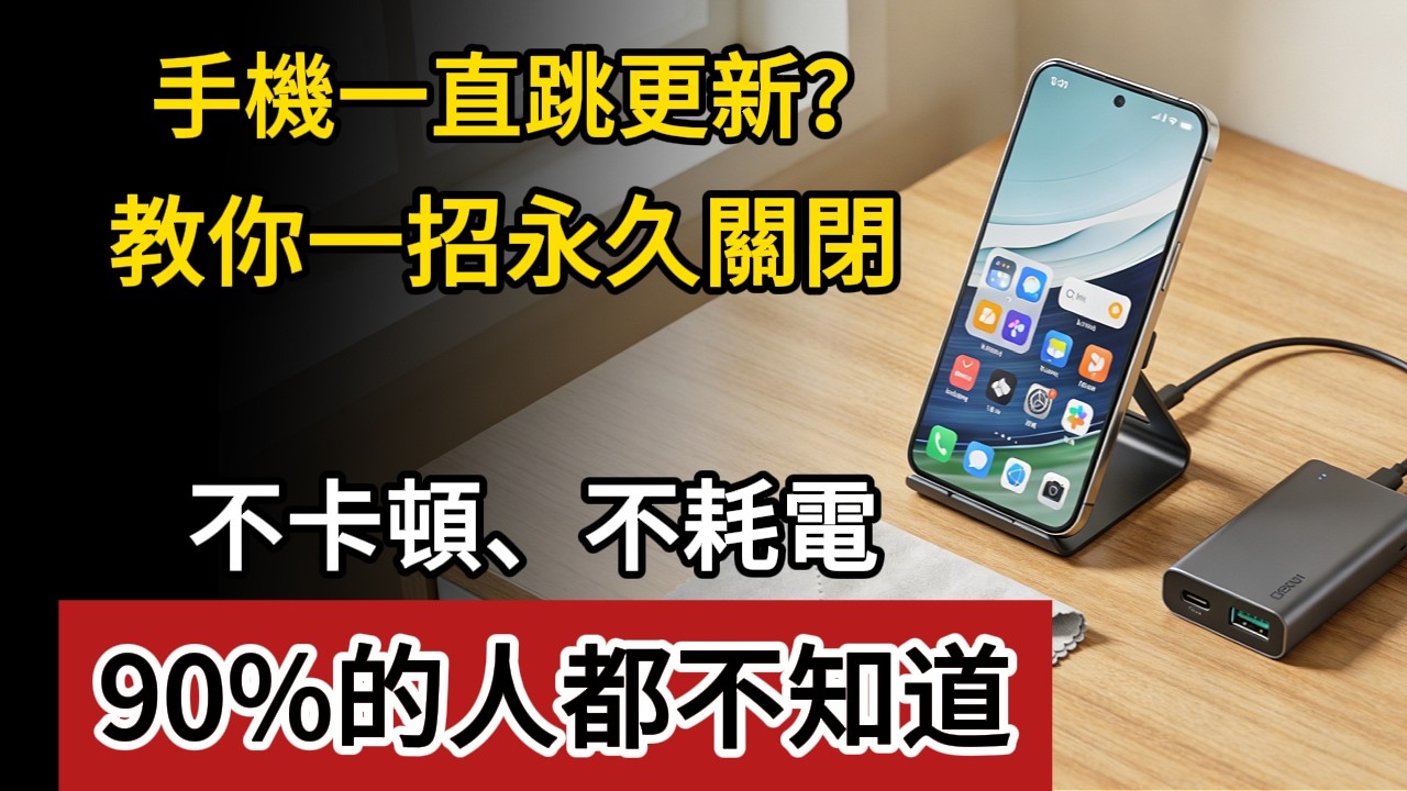 手機一直提示系統更新？千萬別亂點！否則變卡又發熱，關掉這個開關，速度快2倍、5年不用換！