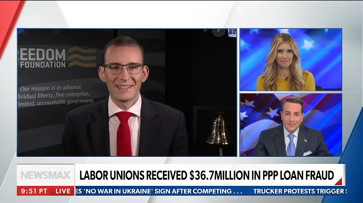 Max Nelsen live on Newsmax to discuss labor unions...